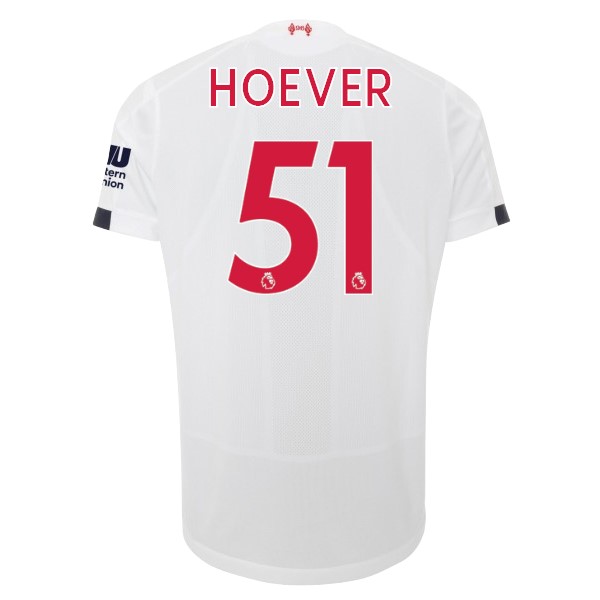 Maillot Football Liverpool NO.51 Hoever Exterieur 2019-20 Blanc
